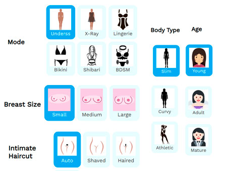 undress costomization